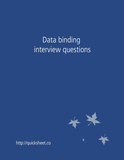 Data binding interview questions