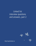Linked list interview questions and answers, part 2
