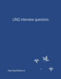LINQ interview questions