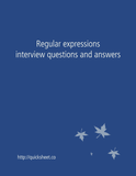 Regular expressions interview questions and answers