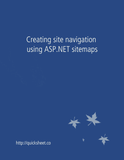 Creating site navigation using ASP.NET sitemaps